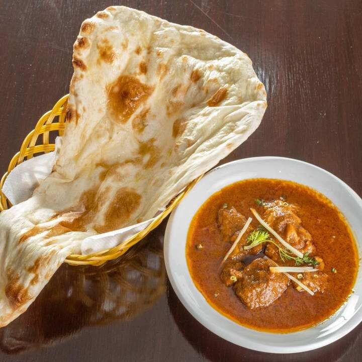 Naan and curry